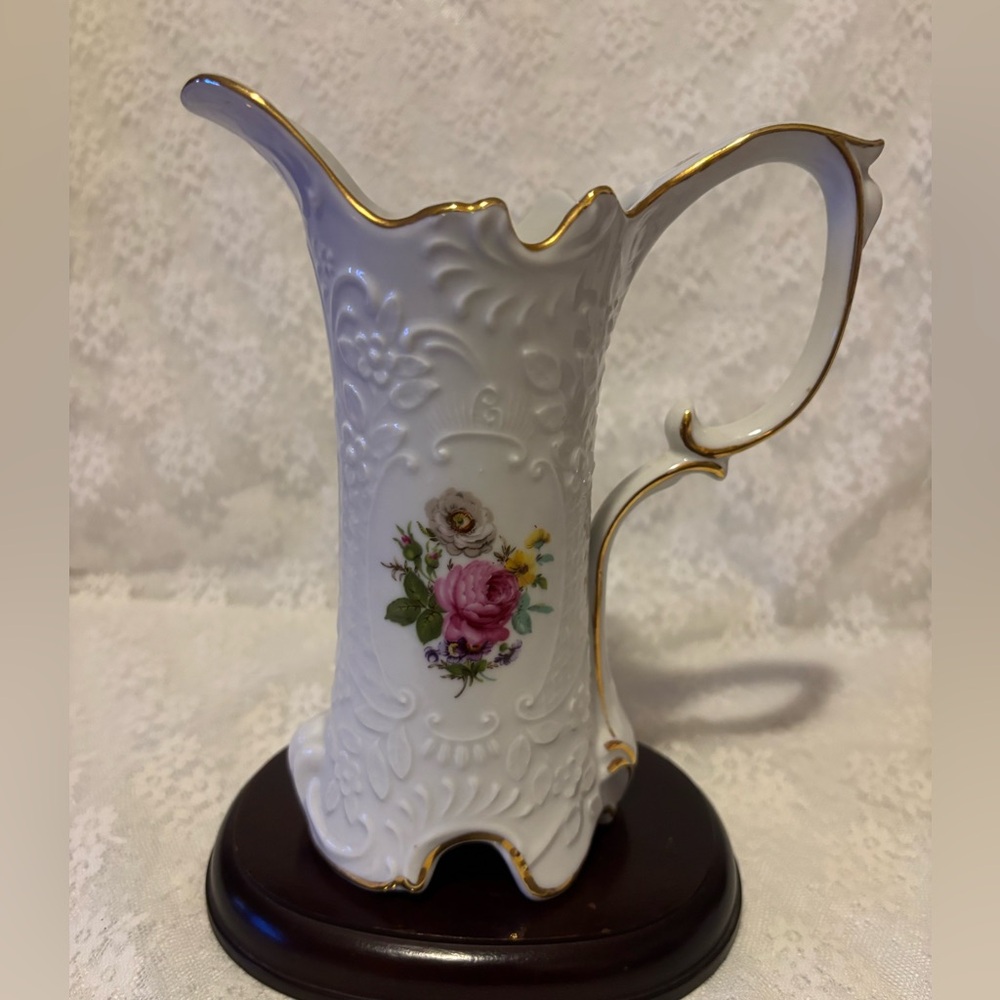 Vintage Royal Danube Floral Pitcher
